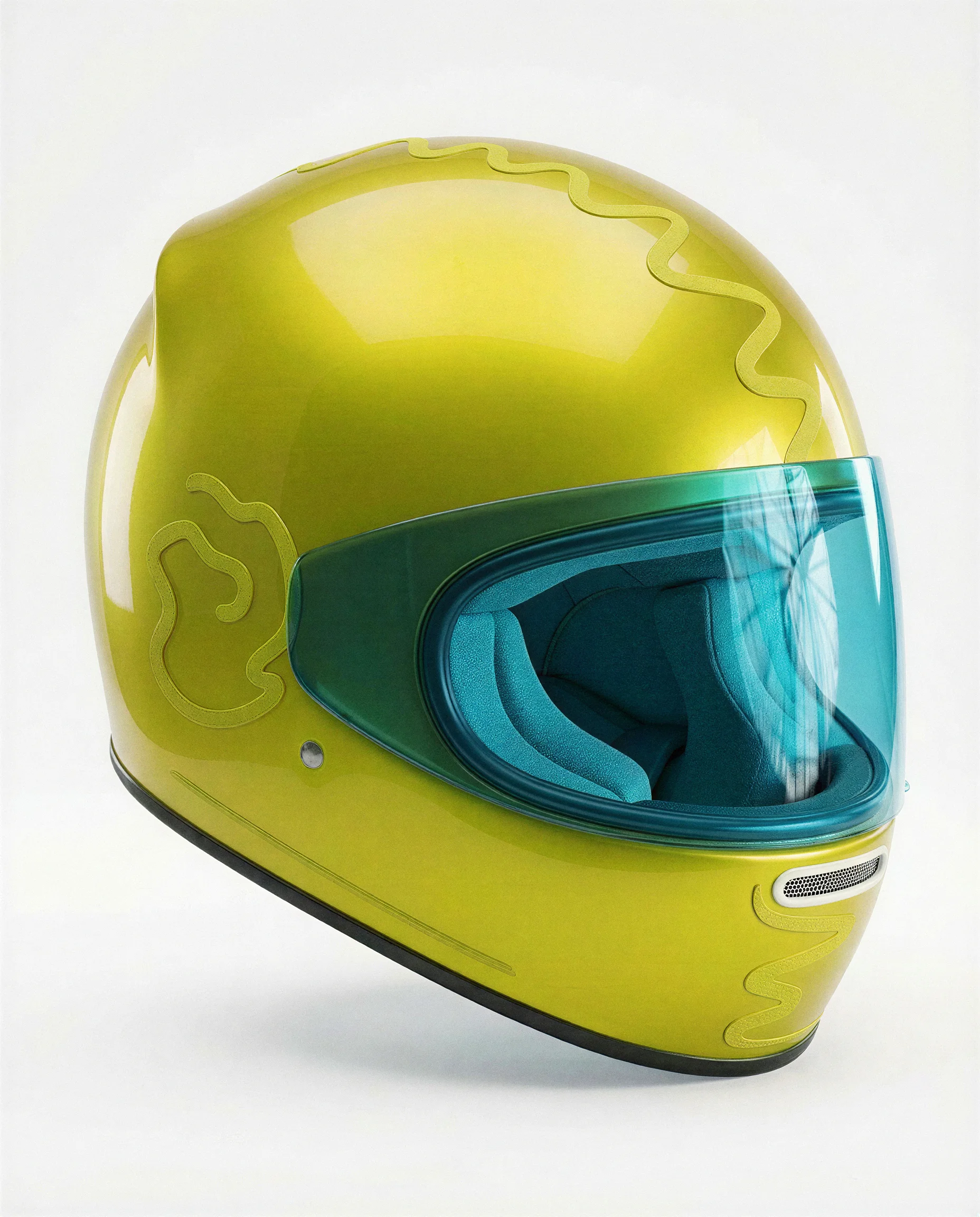 Motorcycle helmet, alternate angle