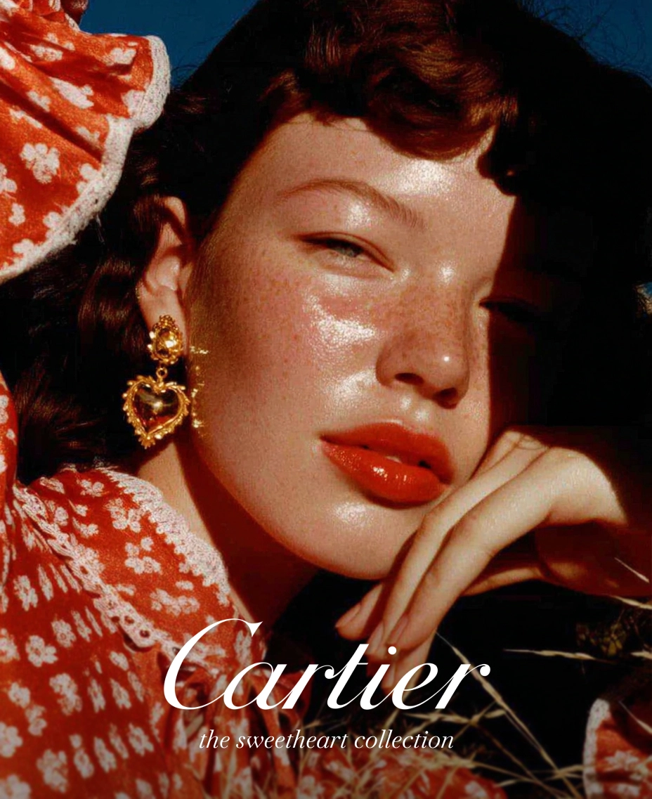 Beauty portrait with luxury branding